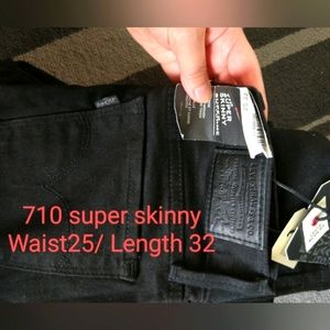 BNWT Premium LEVI'S jeans 710 (leather patch & LEVI’S with big “E”)